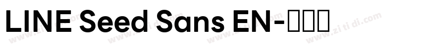 LINE Seed Sans EN字体转换